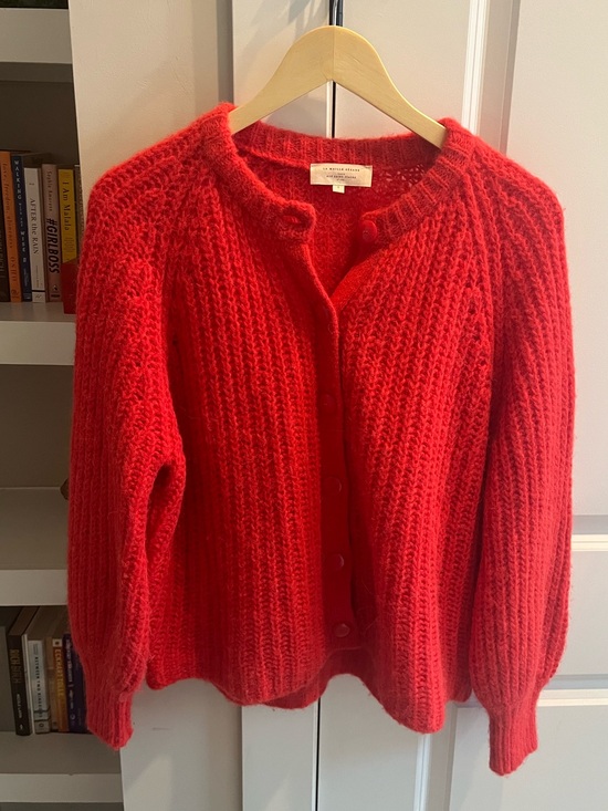 Sezane Sweaters - Sezane Emile Red Cardigan (Small)